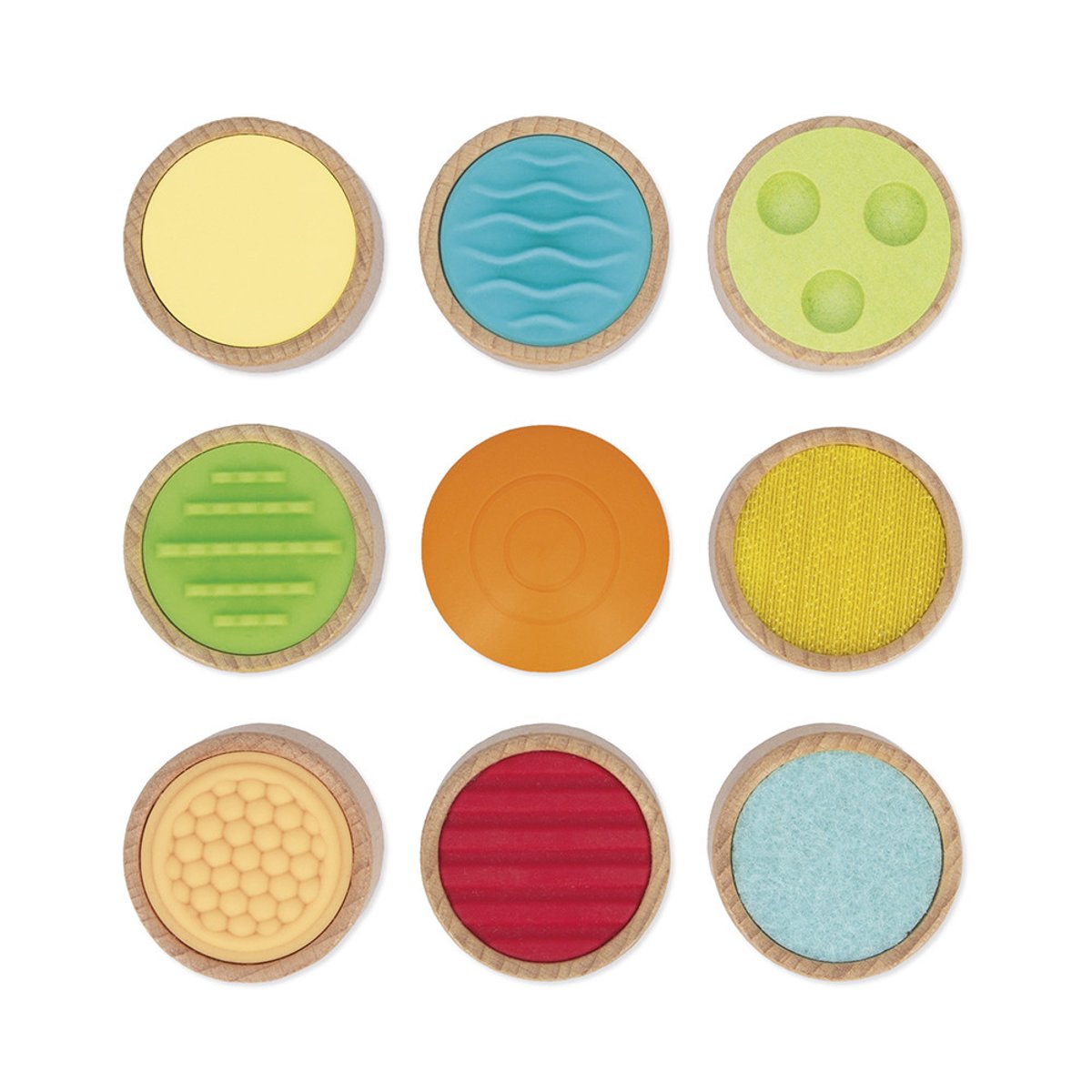 Jeu De Reconnaissance Tactile En Bois couleur unique, JANOD