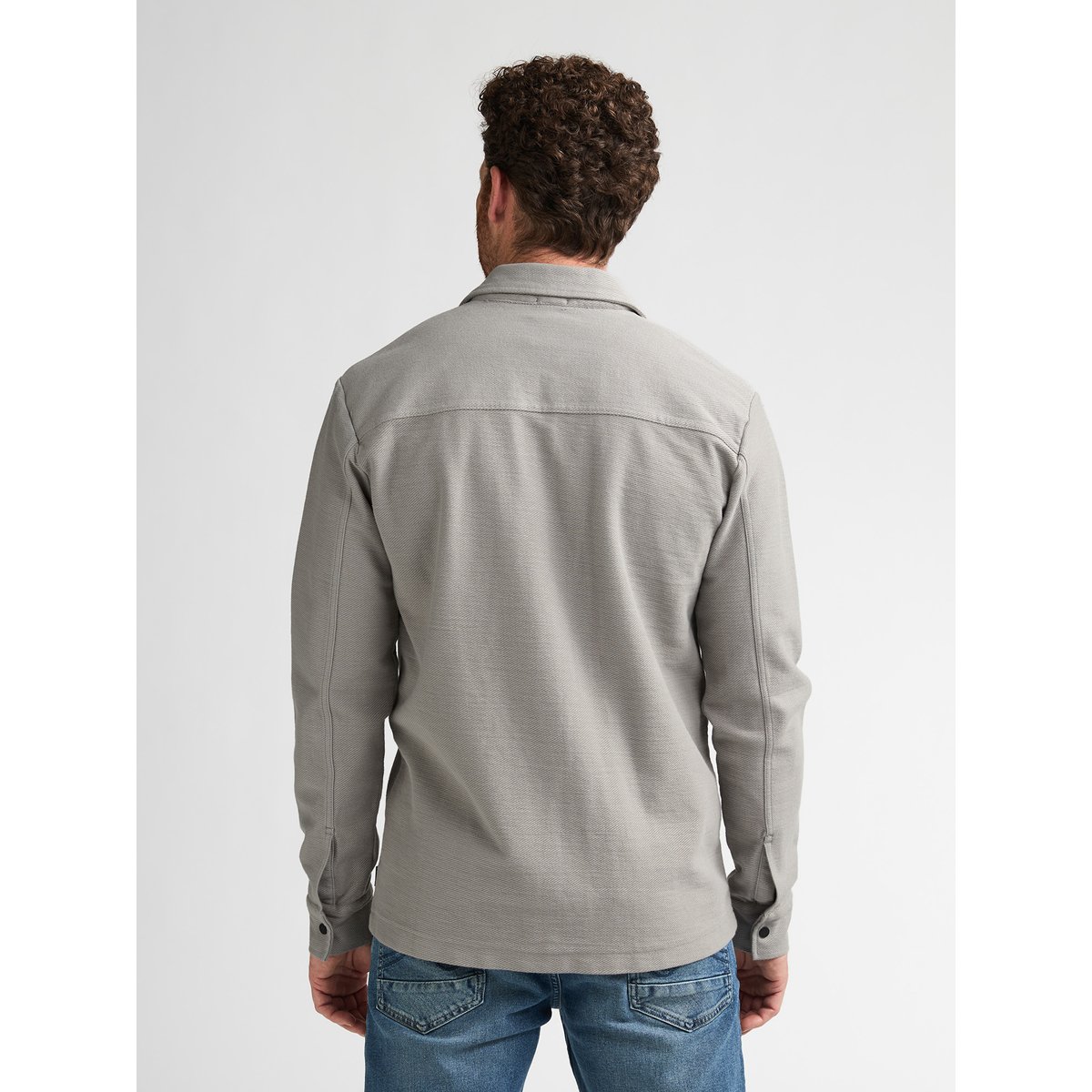 Surchemise utilitaire en coton forgemark noir ice grey, PETROL INDUSTRIES