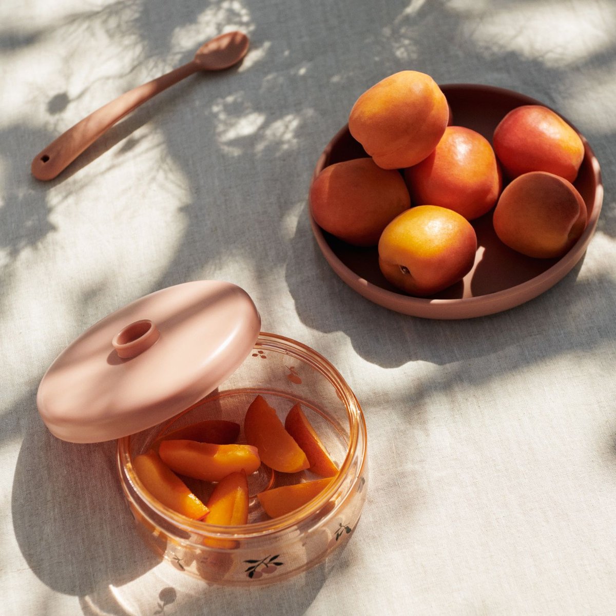Lot de 2 boîtes alimentaires Dominique rose, vert, LIEWOOD
