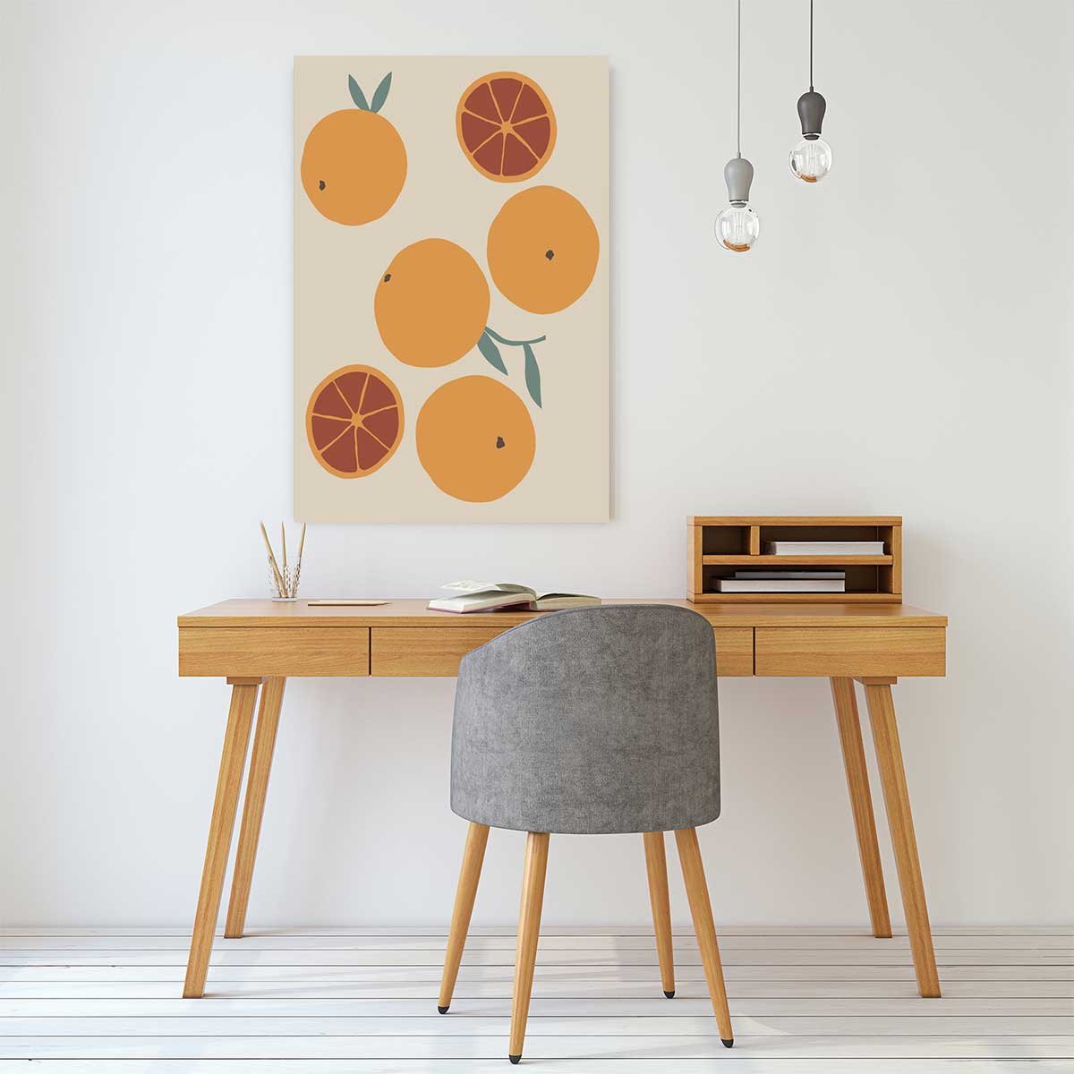 Tableau orange fraiche tableau alu dibond, HEXOA