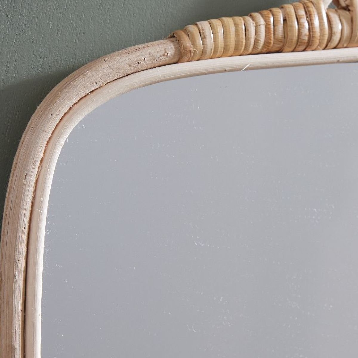 Miroir carré en bois MATISSE beige, FACTORY