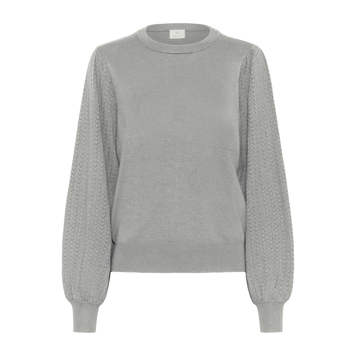 Pullover tricoté gris grey melange, KAFFE