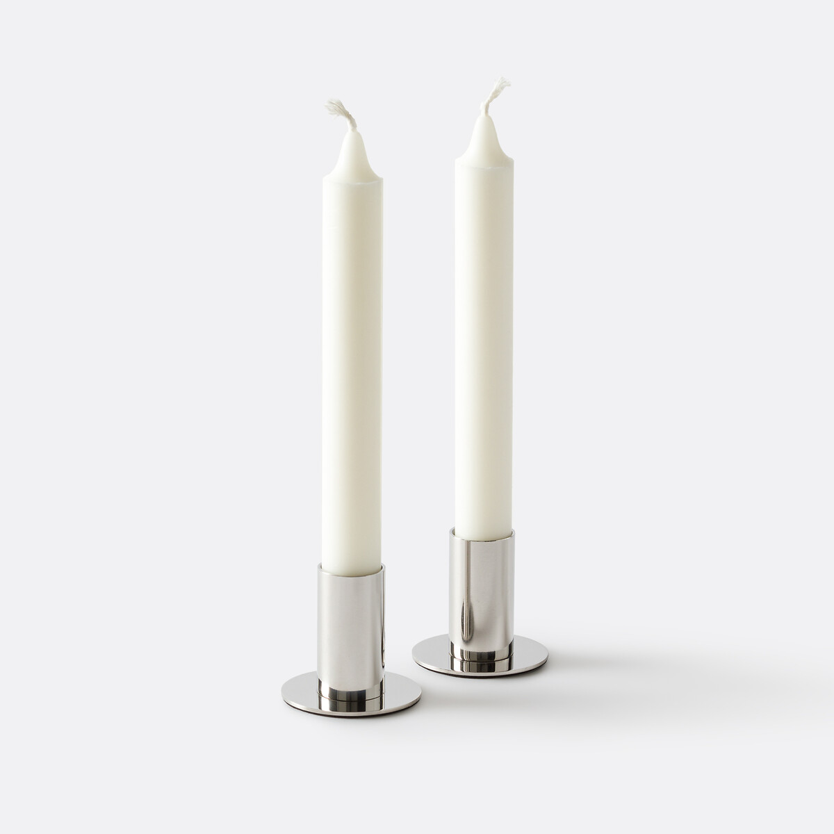 Set of 2 Abby Candle Holders chrome, LA REDOUTE INTERIEURS