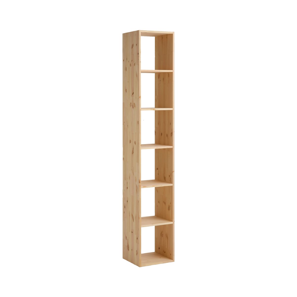 Etagère bois massif 6 cases - ELIO couleur unique, CAMIF