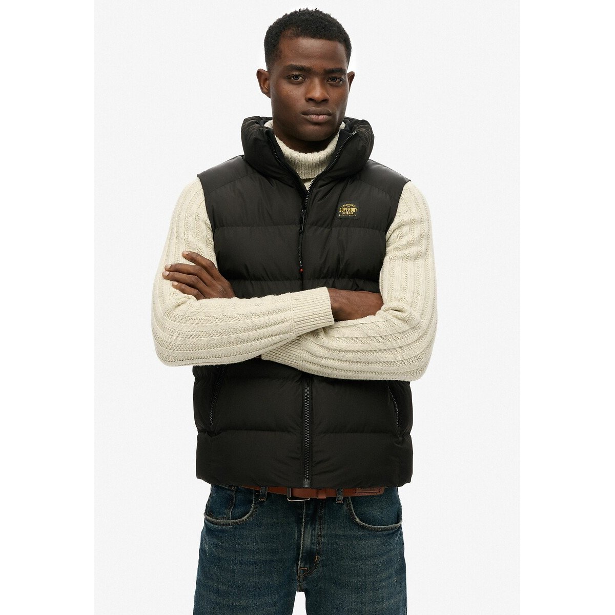 Sports Padded Gilet black, SUPERDRY