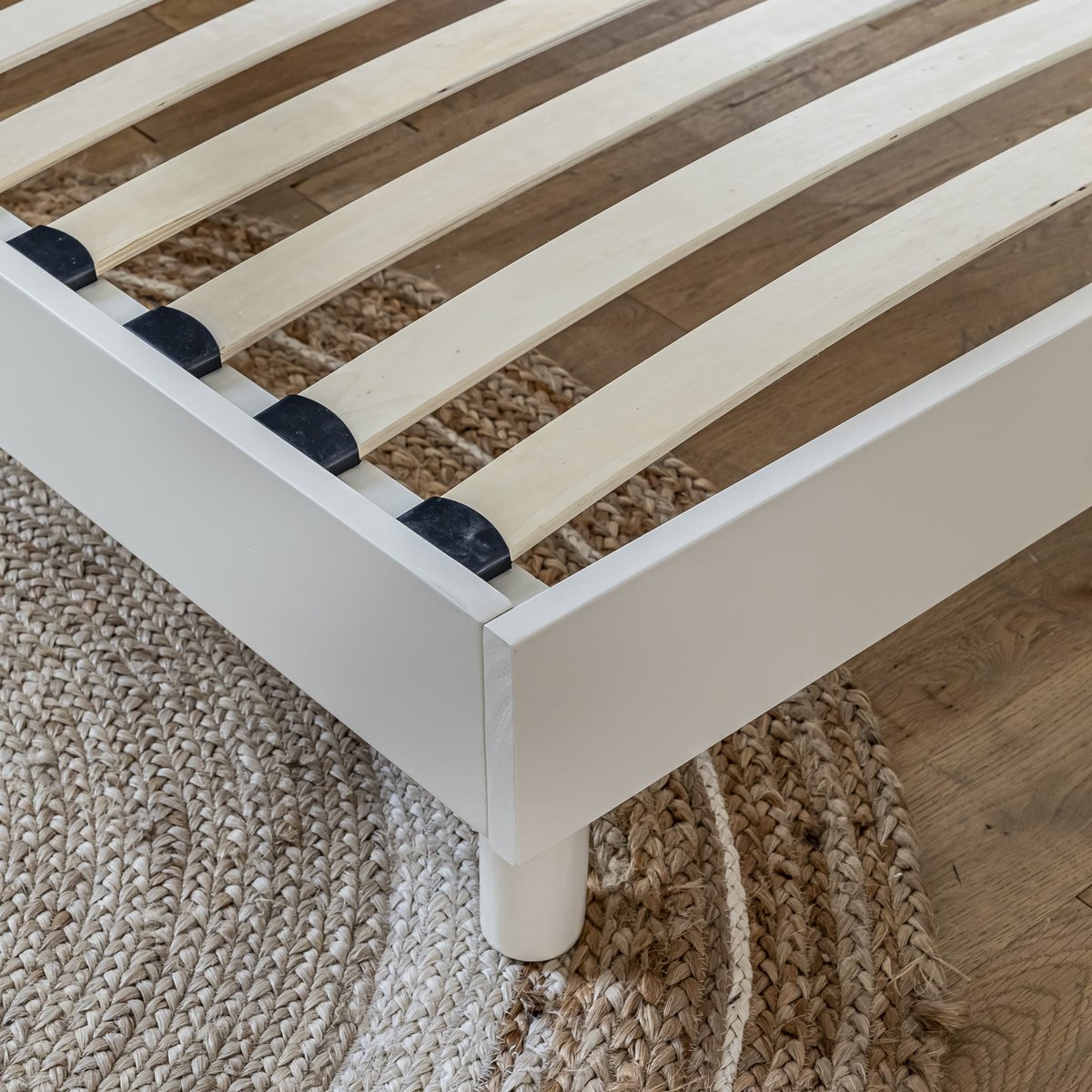 Sommier kit en pin massif blanc, TERRE DE NUIT