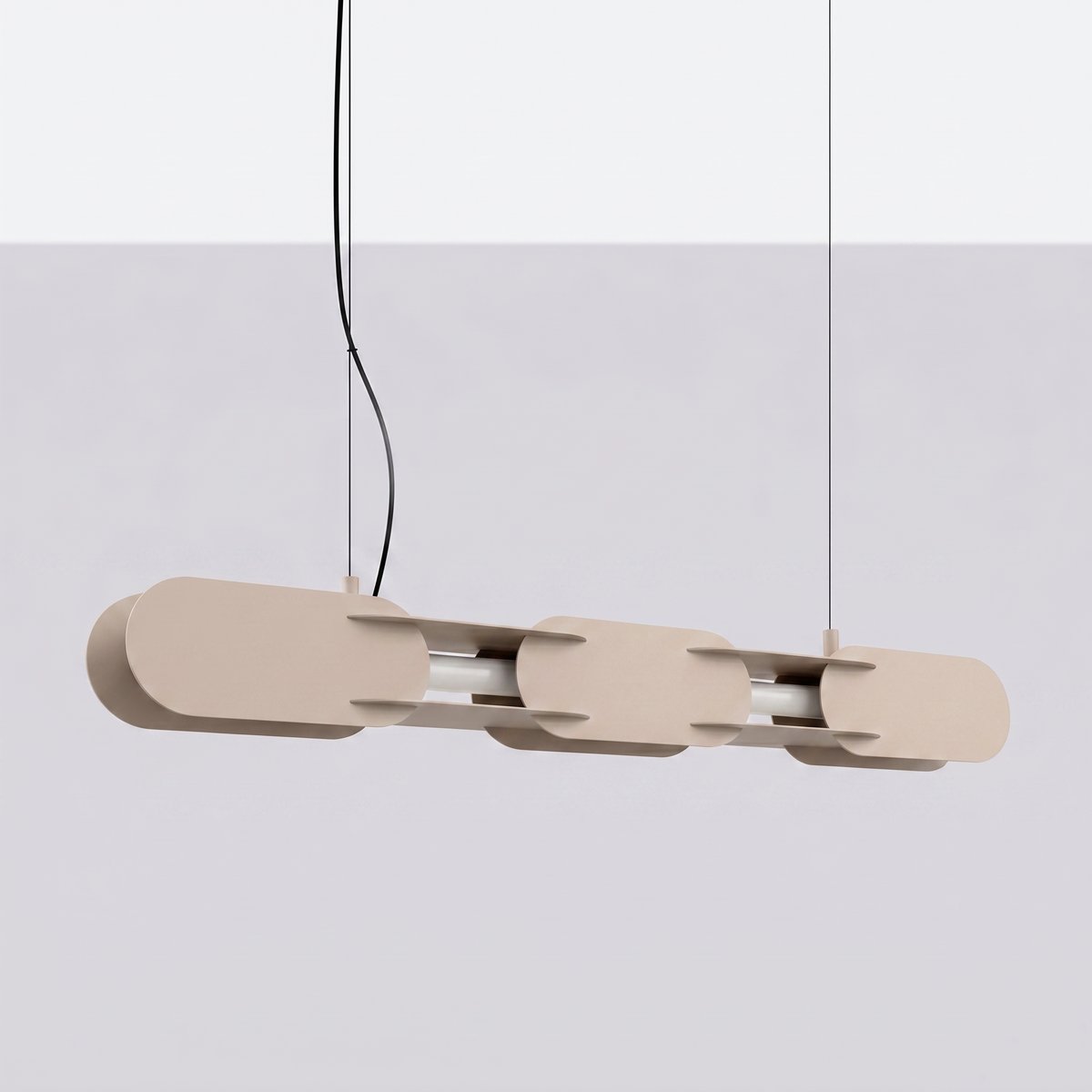 Suspension Acier Taupe LED 1 Chain taupe, EDEN