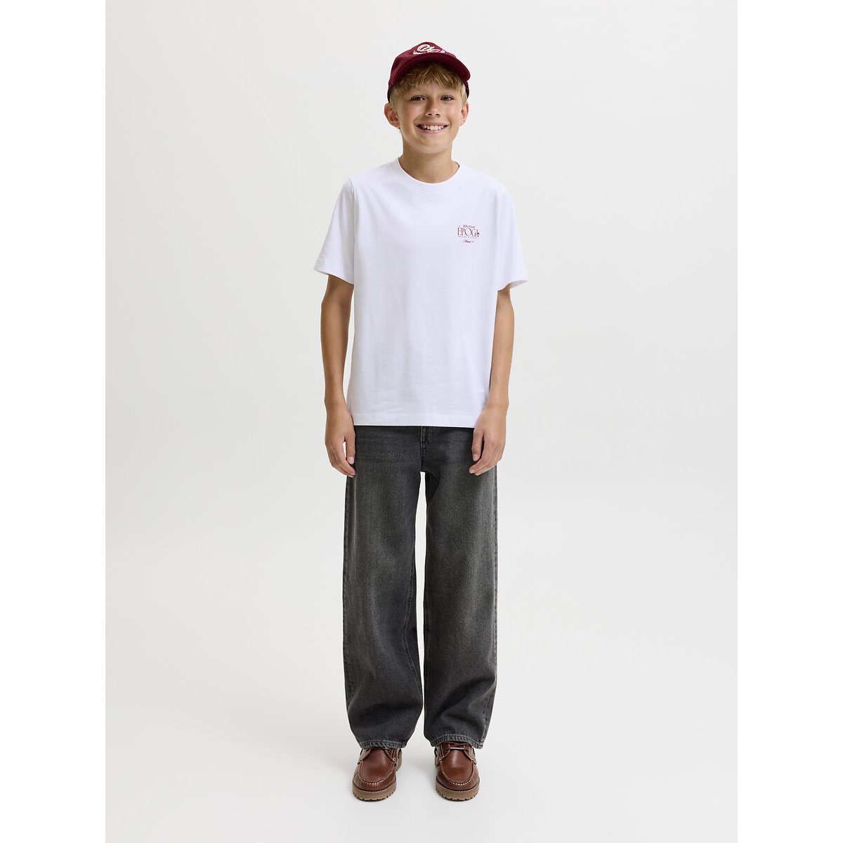 Jean coupe baggy, ALEX denim noir, JACK & JONES JUNIOR