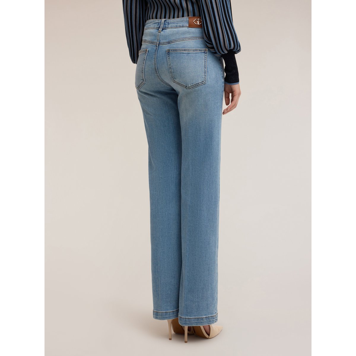 Jean évasé bleu clair light - blue, MOTIVI