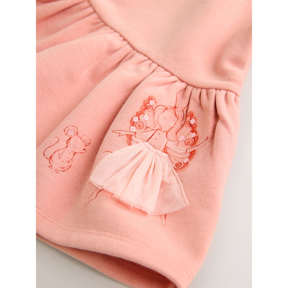 Robe sweat à taille basse fée rose, NEXT