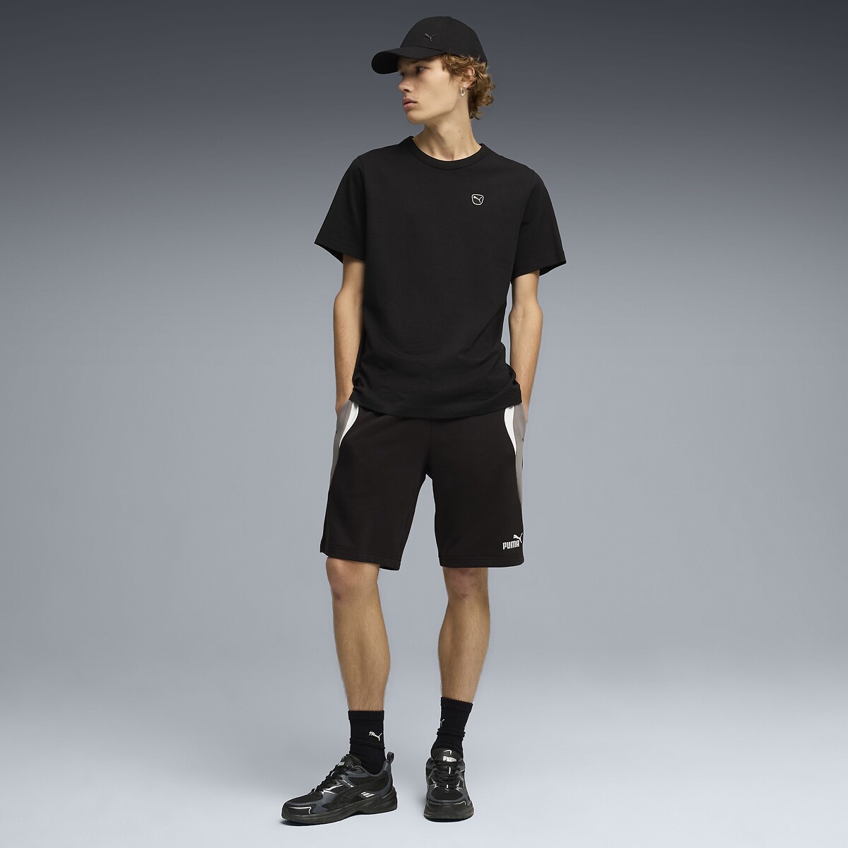 Calções essentiel preto , PUMA