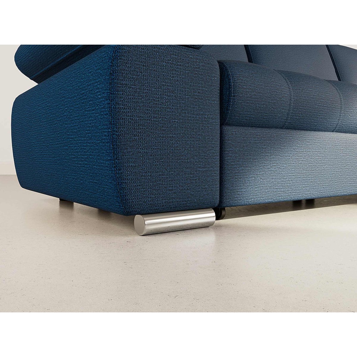 Canapé d'Angle Convertible 4 places - BIANCA bleu marine, BEST MOBILIER