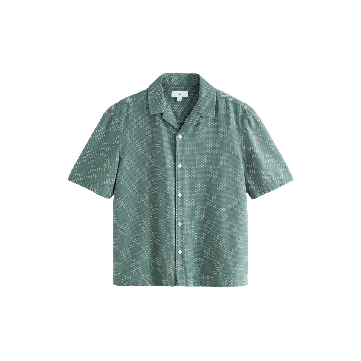 Chemise à carreaux en manches courtes vert, NEXT