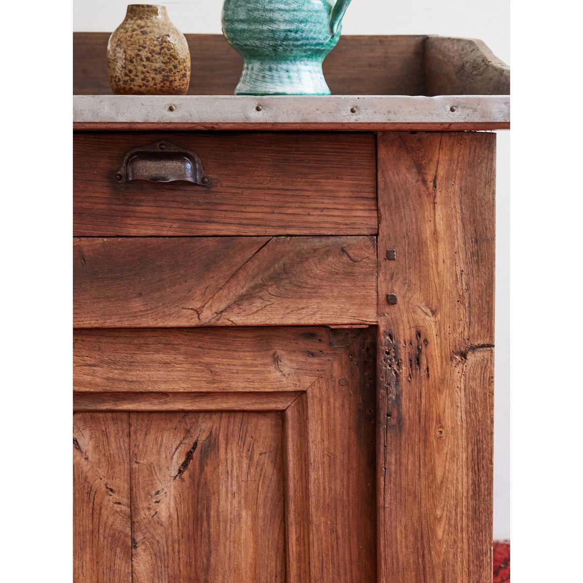 Buffet en bois Gilbert N°703 - Bon état bleu clair, DEBONGOUT