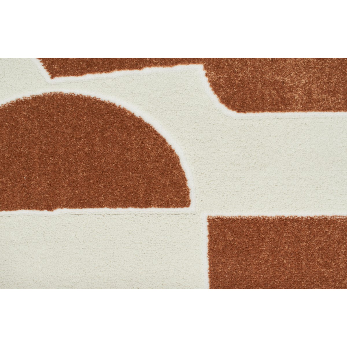 Tapis de salon motifs abstraits MEMPHIS marron, NAZAR RUGS