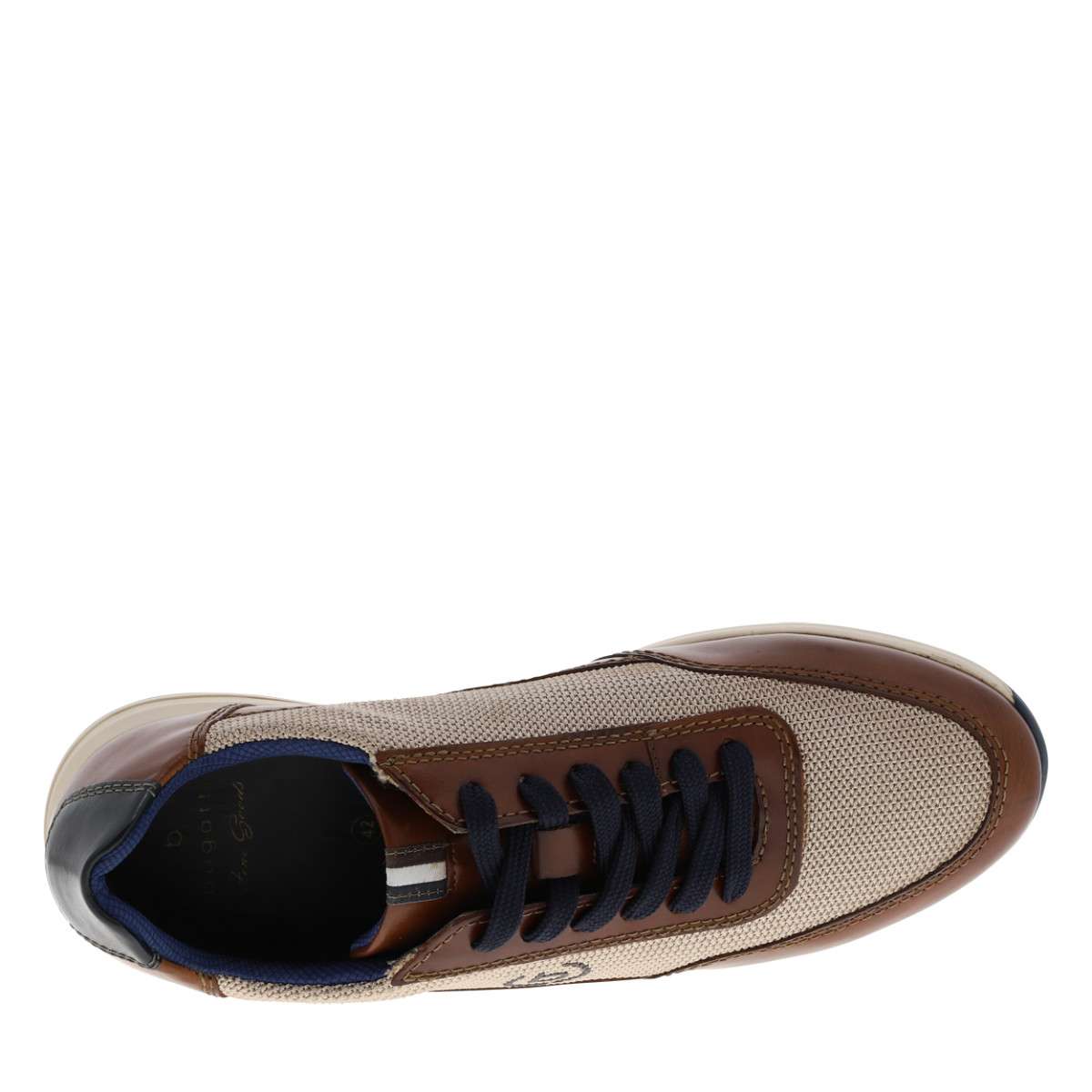 Sneakers talon plat marron, BUGATTI