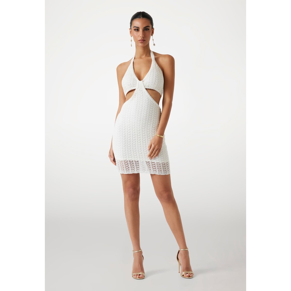 Mini Robe Bodycon blanc, GUESS