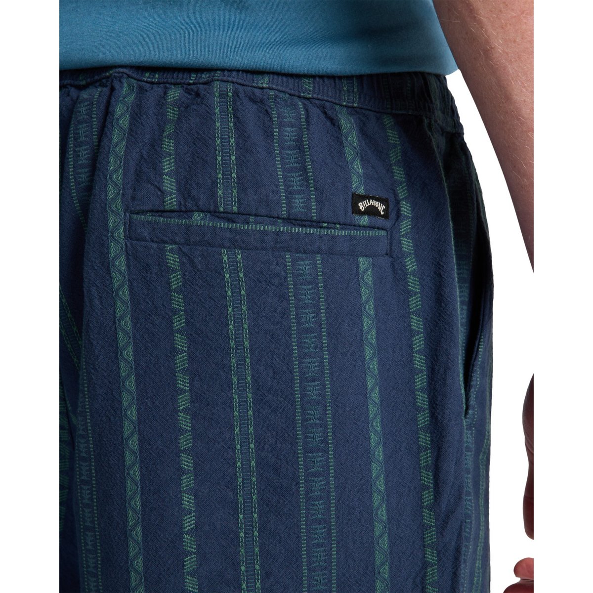 Short taille élastique LARRY JACQUARD bleu denim, BILLABONG