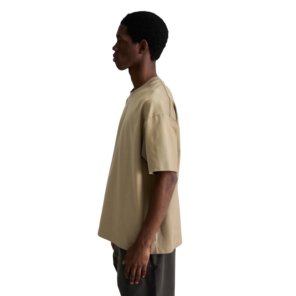 T-shirt DfC surdimensionné en jersey de coton bio épais marron, MARC O’POLO DENIM