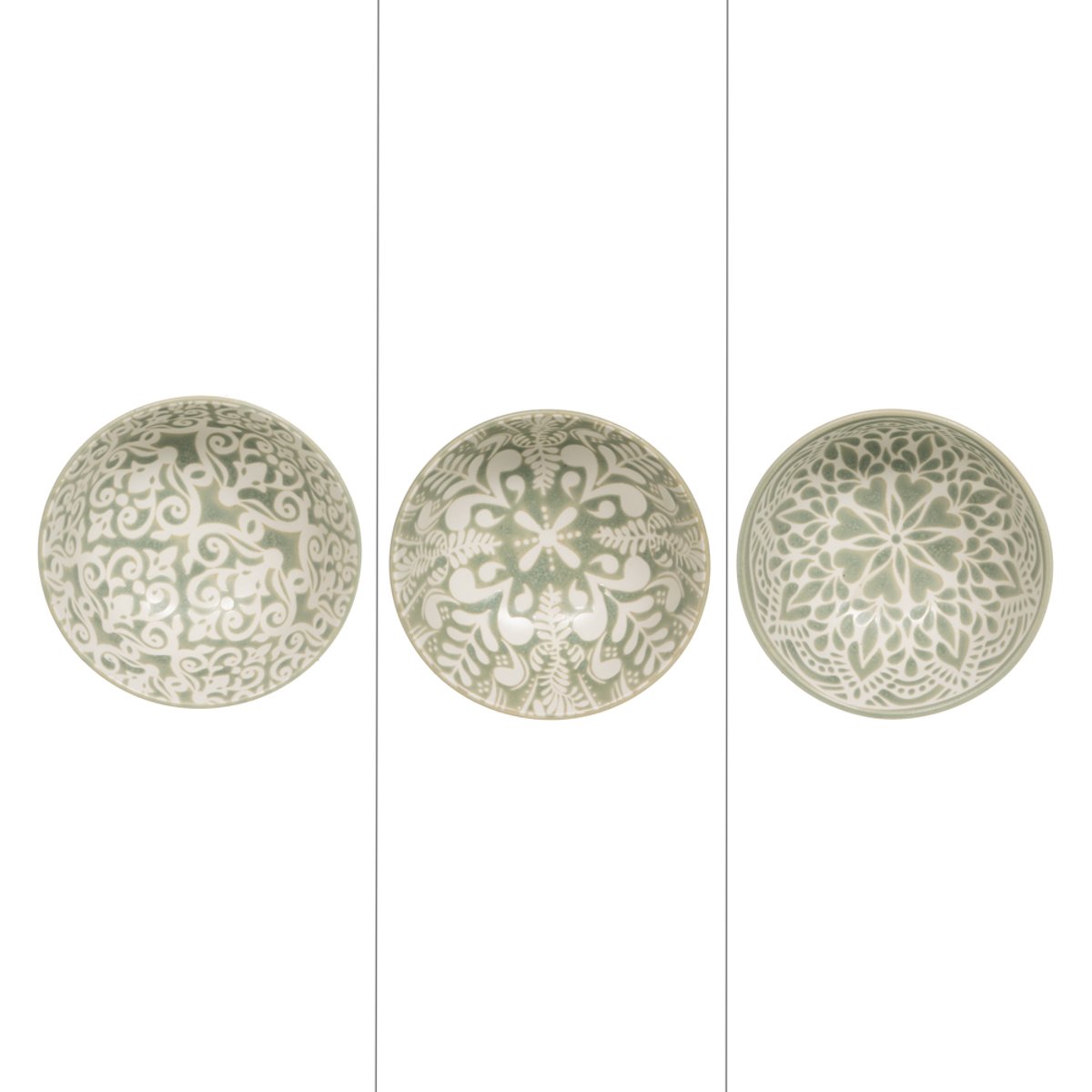 Coupelle  Safi 11,5 cm (lot de 3) vert, TABLE PASSION