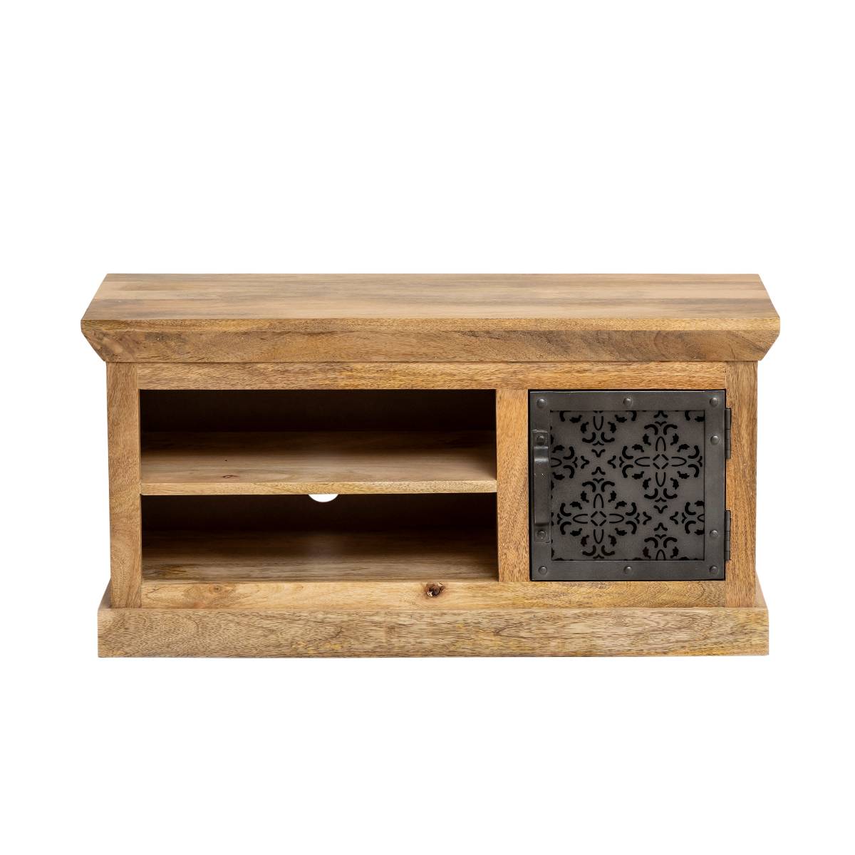 Meuble TV en bois de manguier SAHARA bois clair, MADE IN MEUBLES