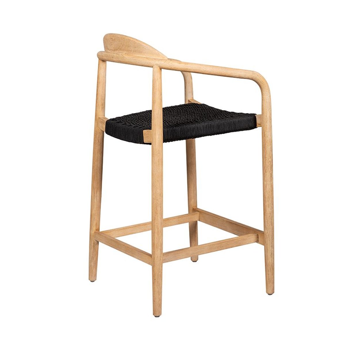 Chaise snack Eucalyptus et corde e noir, ZAGO