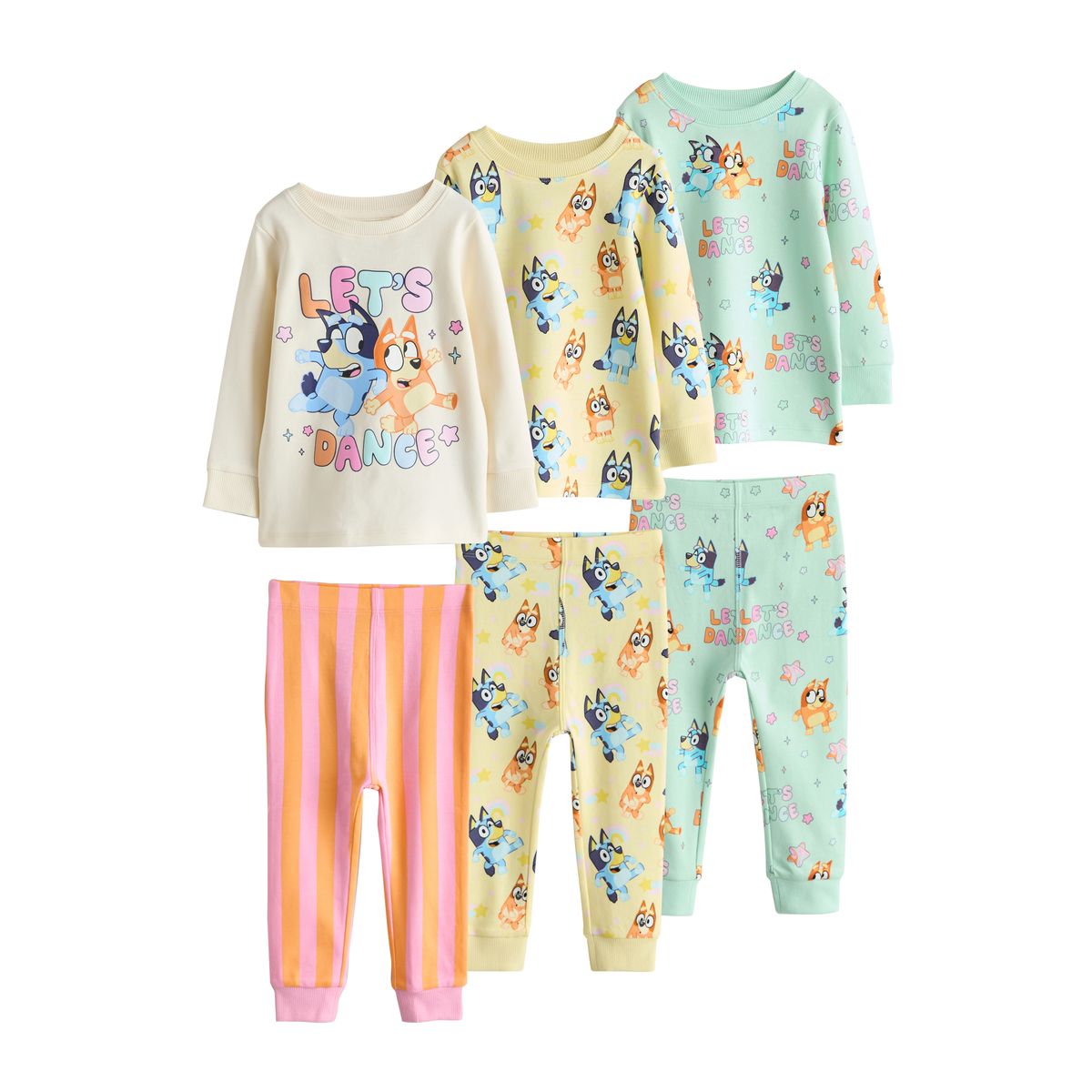 Pyjama douillet, lot de 3 bleu/jaune, NEXT