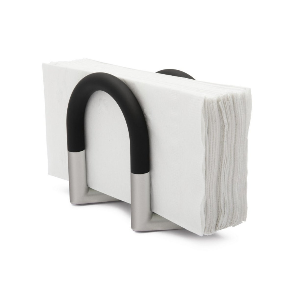 Porte-serviettes en papier design SWIVEL noir, UMBRA
