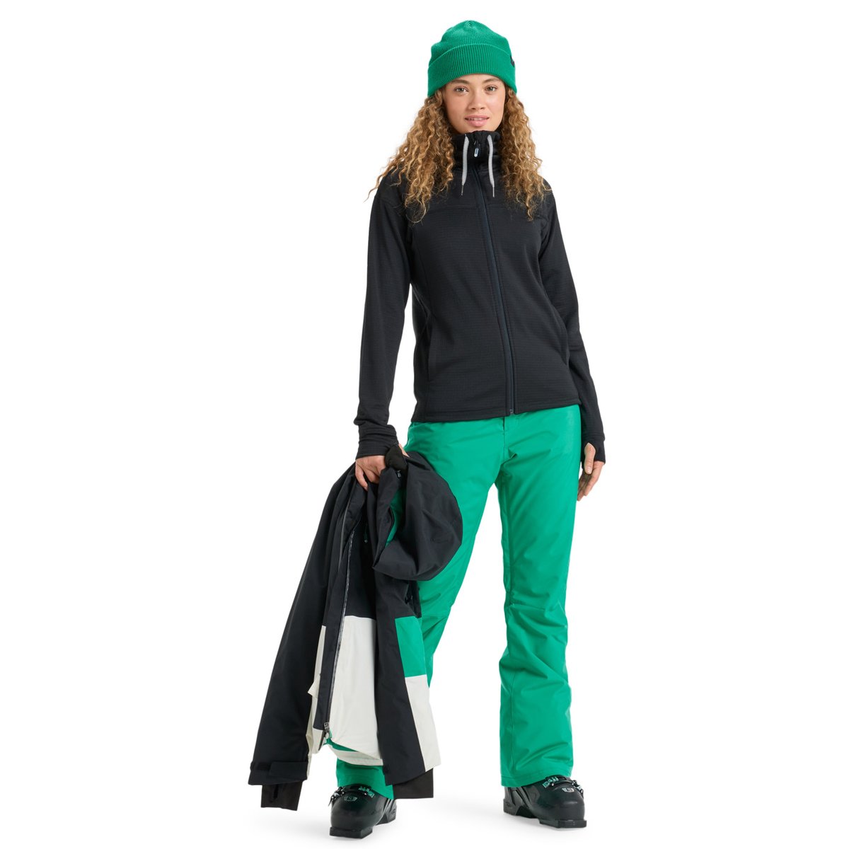 Couche intermédiaire technique VERTERE FULL ZIP. noir true black, ROXY