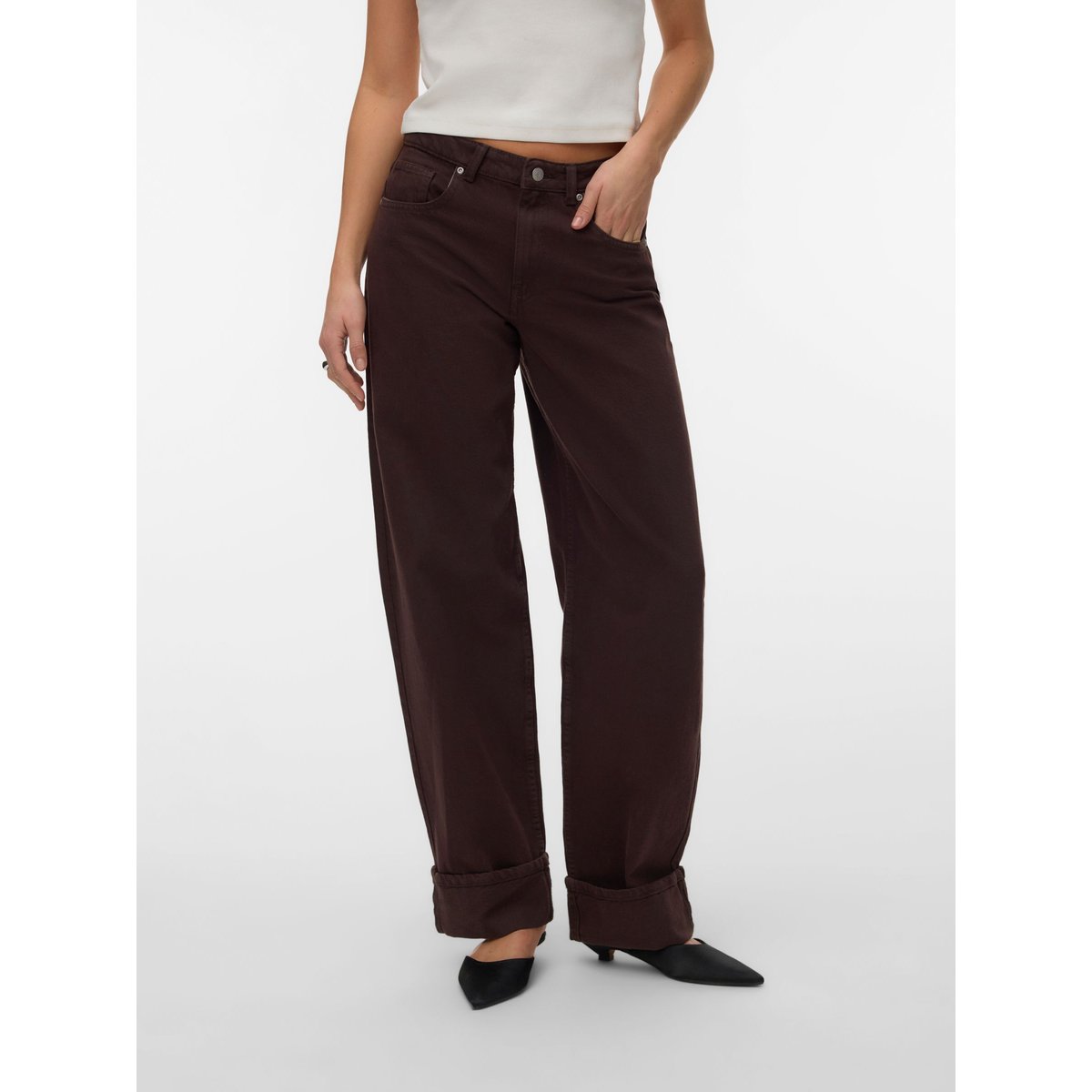 Jean marron - chocolate torte, VERO MODA