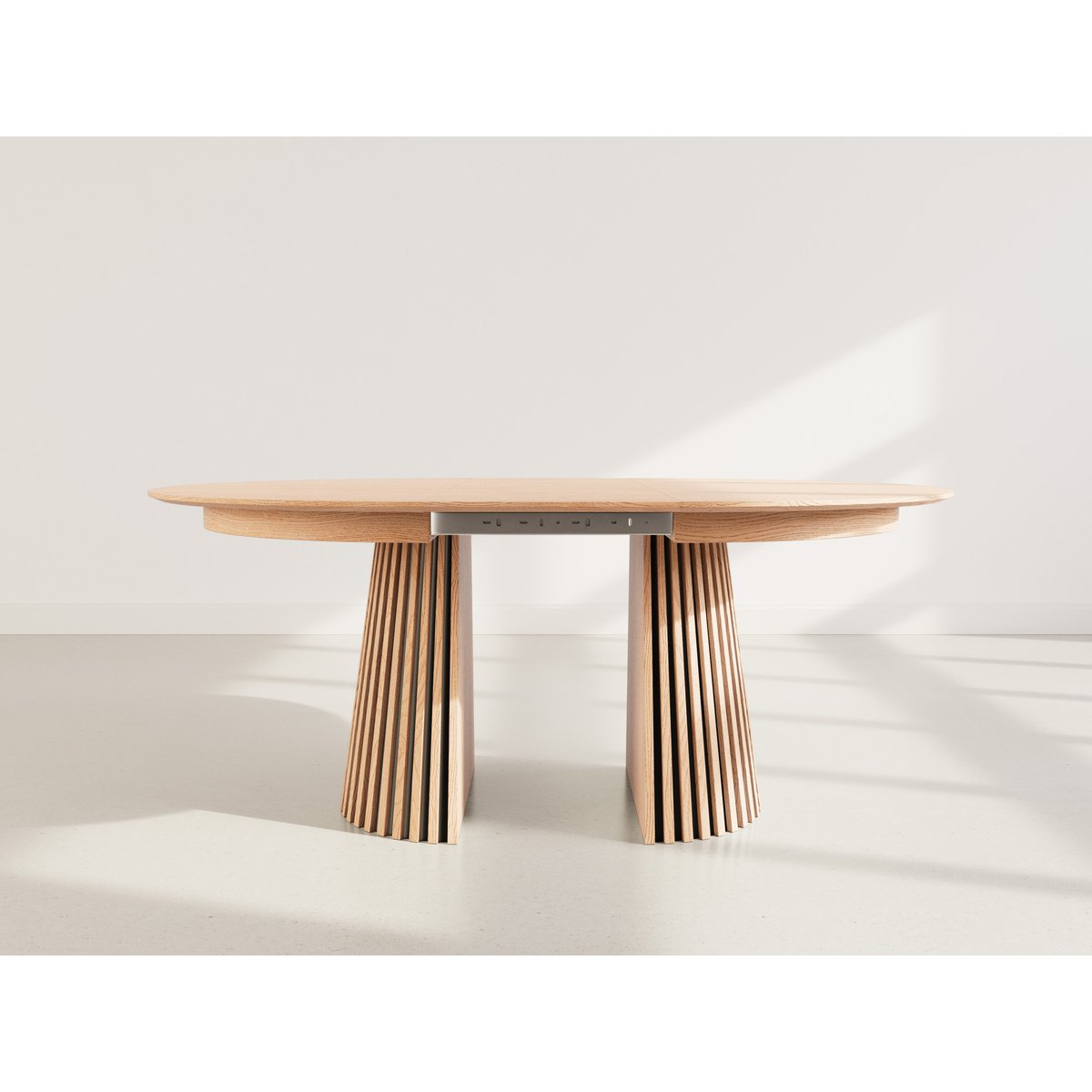 Table à manger ronde extensible bois 6-10pl, FREYA bois, BEST MOBILIER