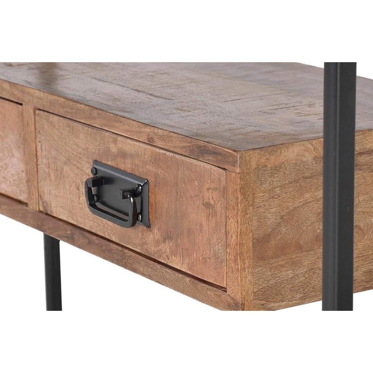 Console 2 tiroirs - MÉSÉLINE marron, DECORATION D’AUTREFOIS