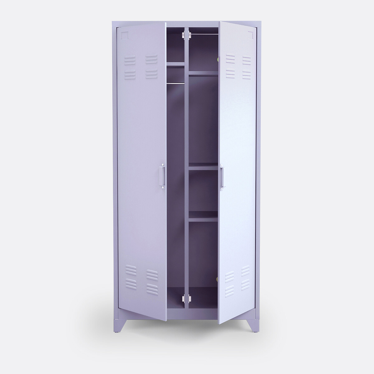 Hiba 2-Door Metal Cabinet lavender, LA REDOUTE INTERIEURS