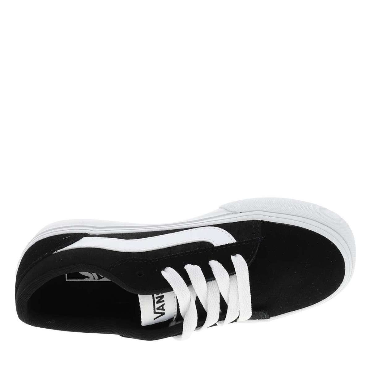 Baskets VERO LS cuir talon plat noir, VANS