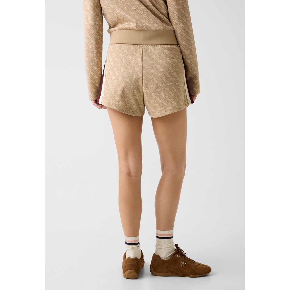 Shorts Logo 4G beige multi, GUESS