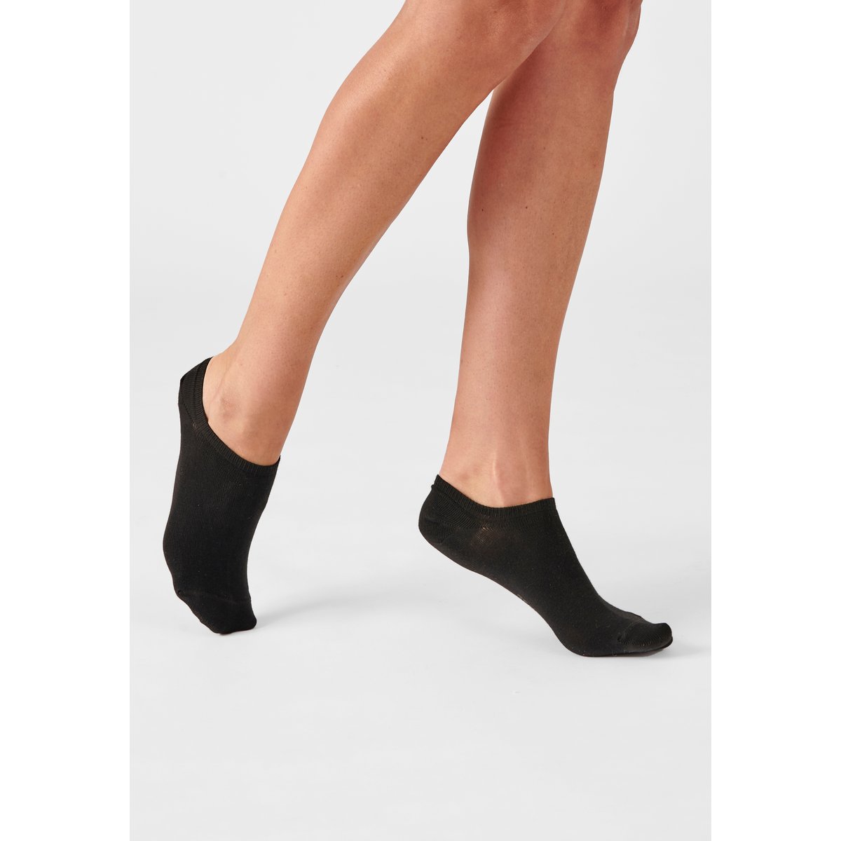 Lot de 2 paires de socquettes invisibles lot noir, DAMART