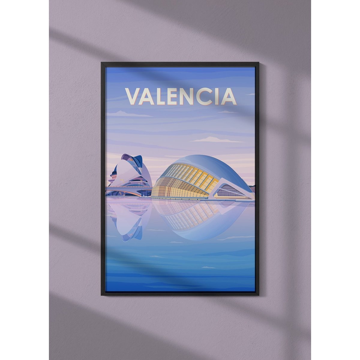 Affiche Valencia blanc, L'AFFICHERIE