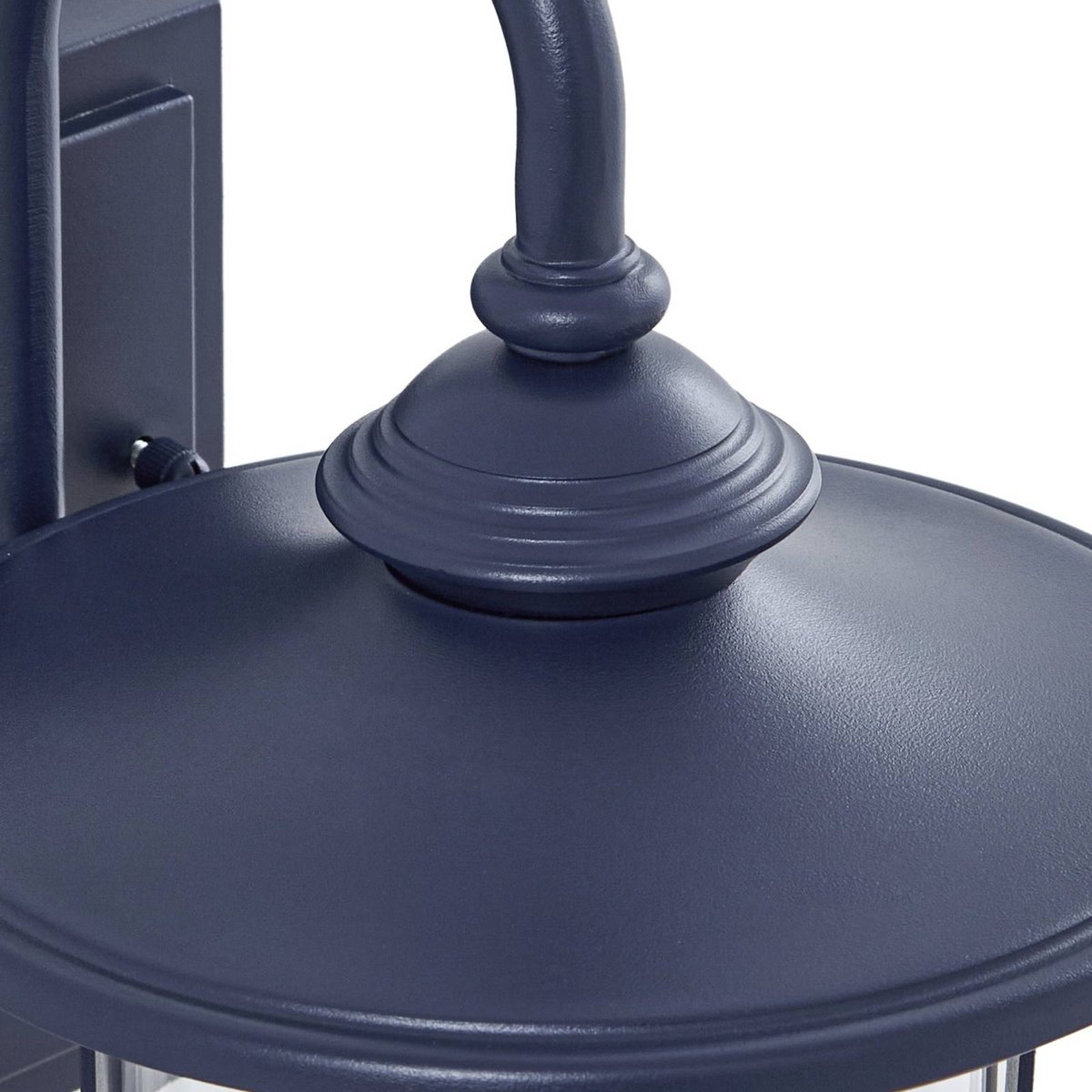 Applique extérieure en aluminium antique bleu, transparent, LINDBY