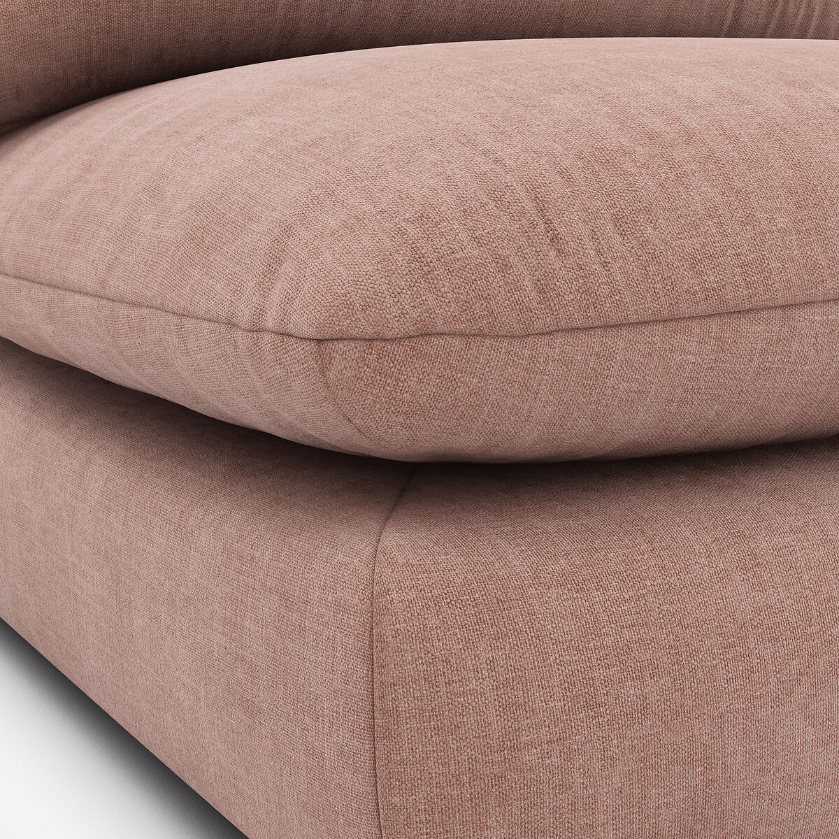 Módulo de asiento para sofá modular, en tejido estructurado, MALO praliné, LA REDOUTE INTERIEURS