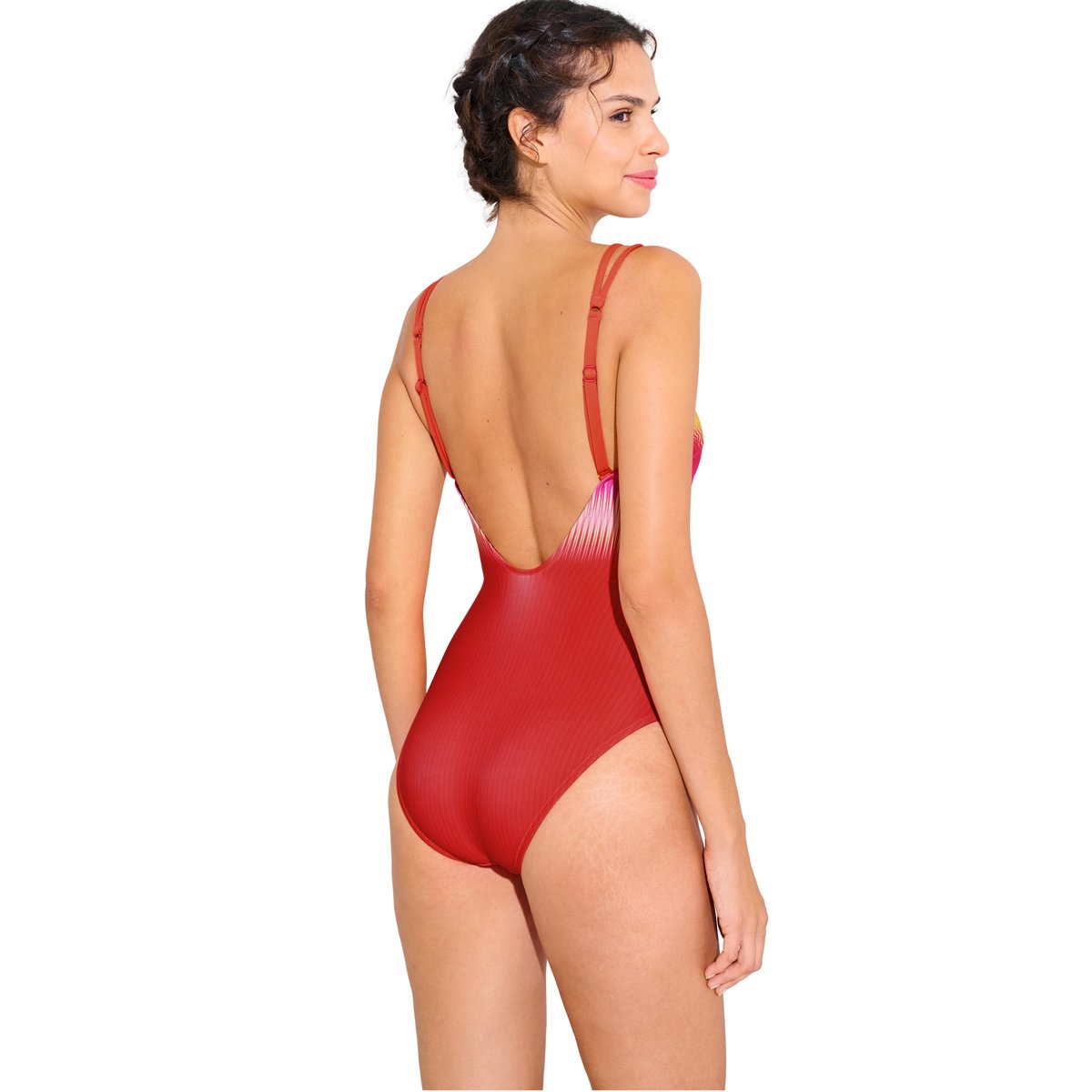 Maillot de bain une pièce armaturé OSAKA rose, LISCA