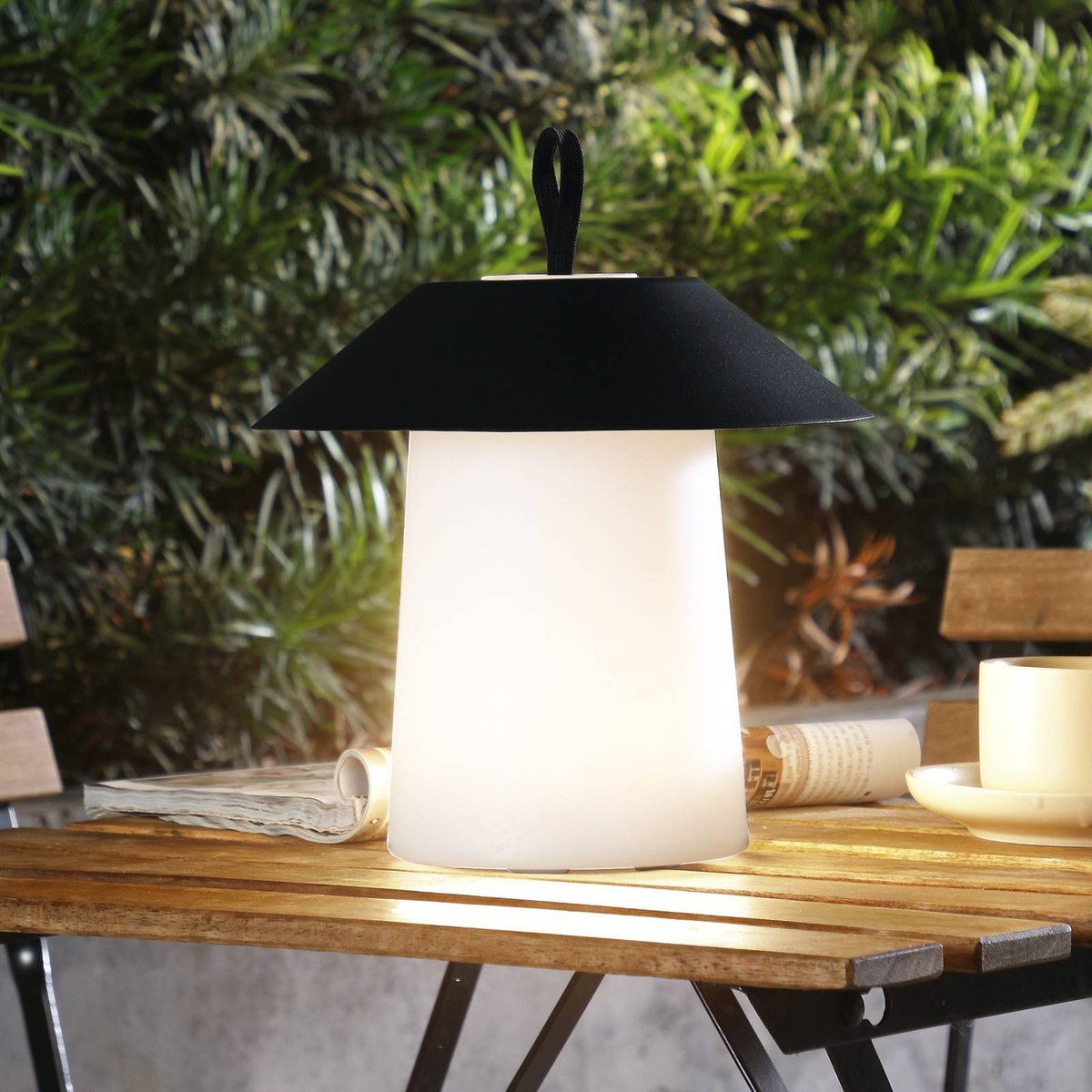 Luminaire de terrasse  moderneLED, Kalina blanc, noir, LINDBY