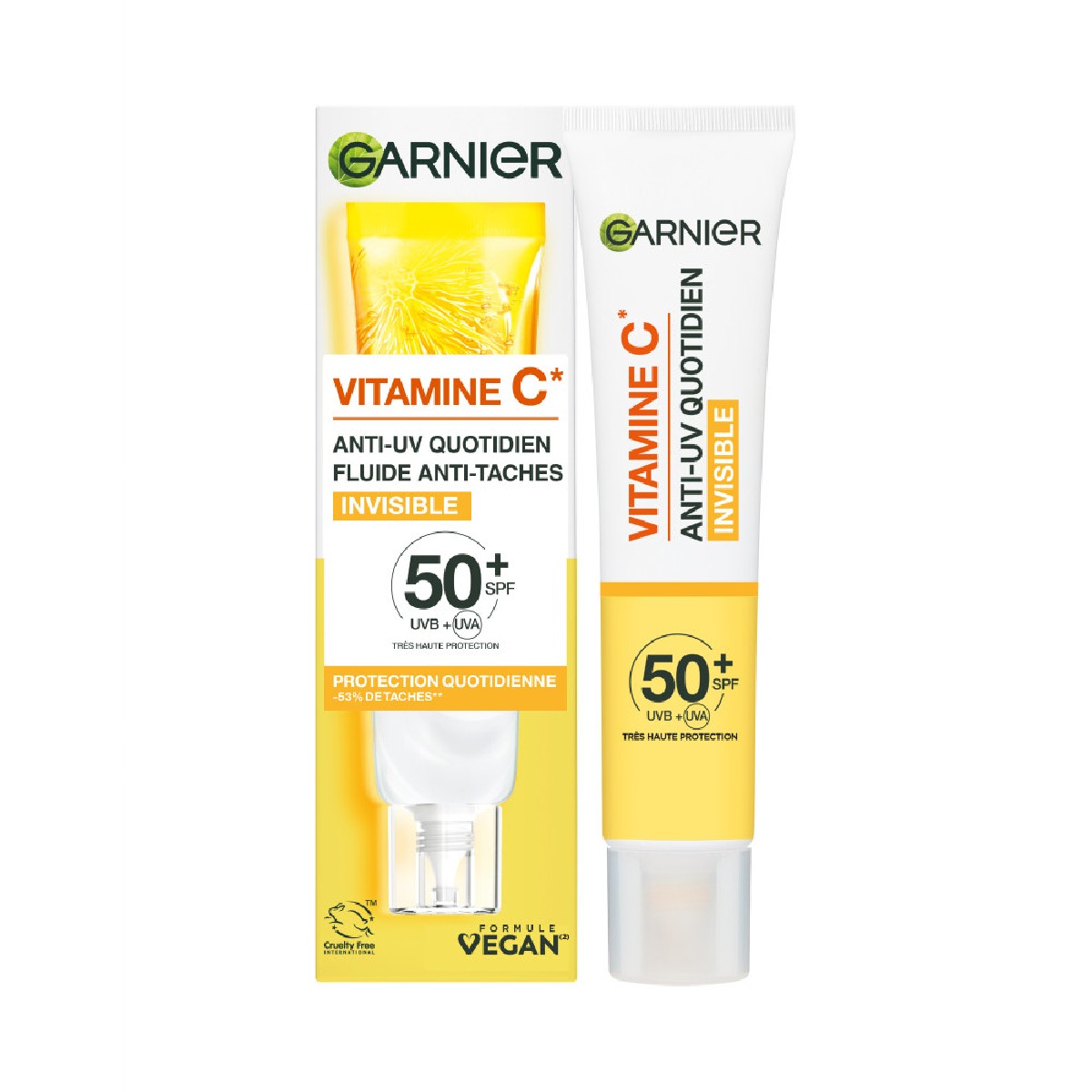 Anti-UV Invisible Vitamine C SPF 50 40ml couleur unique, GARNIER