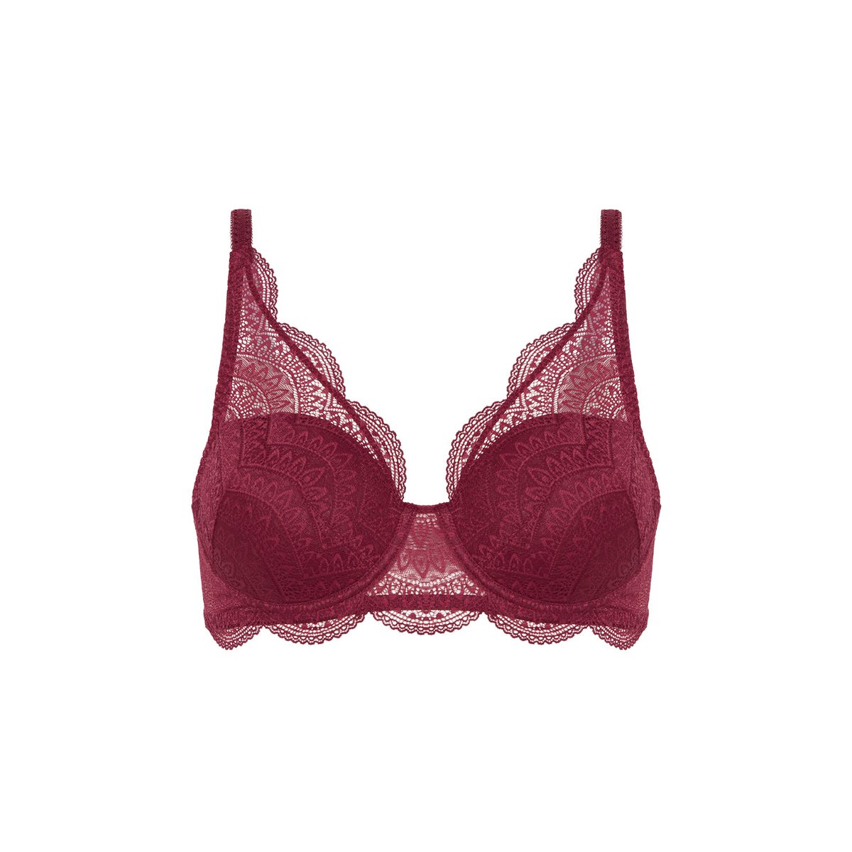 Soutien-gorge décolleté carré en spacer 3D, KARMA rouge, SIMONE PERELE