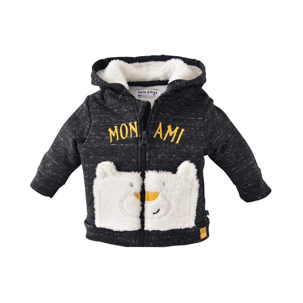 Cardigan berdan gris, SUCRE D'ORGE