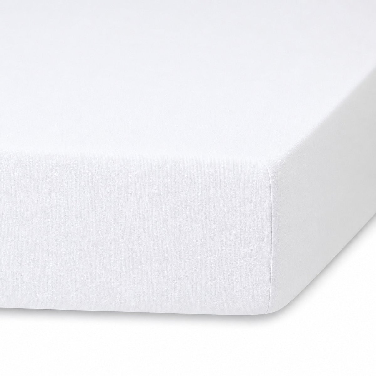 Drap housse lin lavé ADELE Made in Europe blanc, FEBRONIE