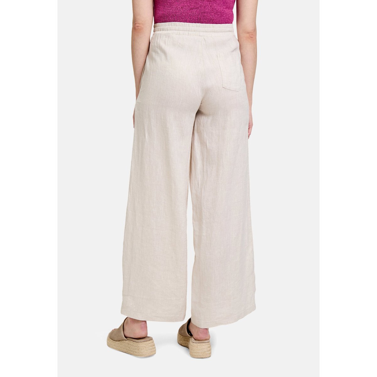 Pantalon en lin à poches nature/cream, CARTOON