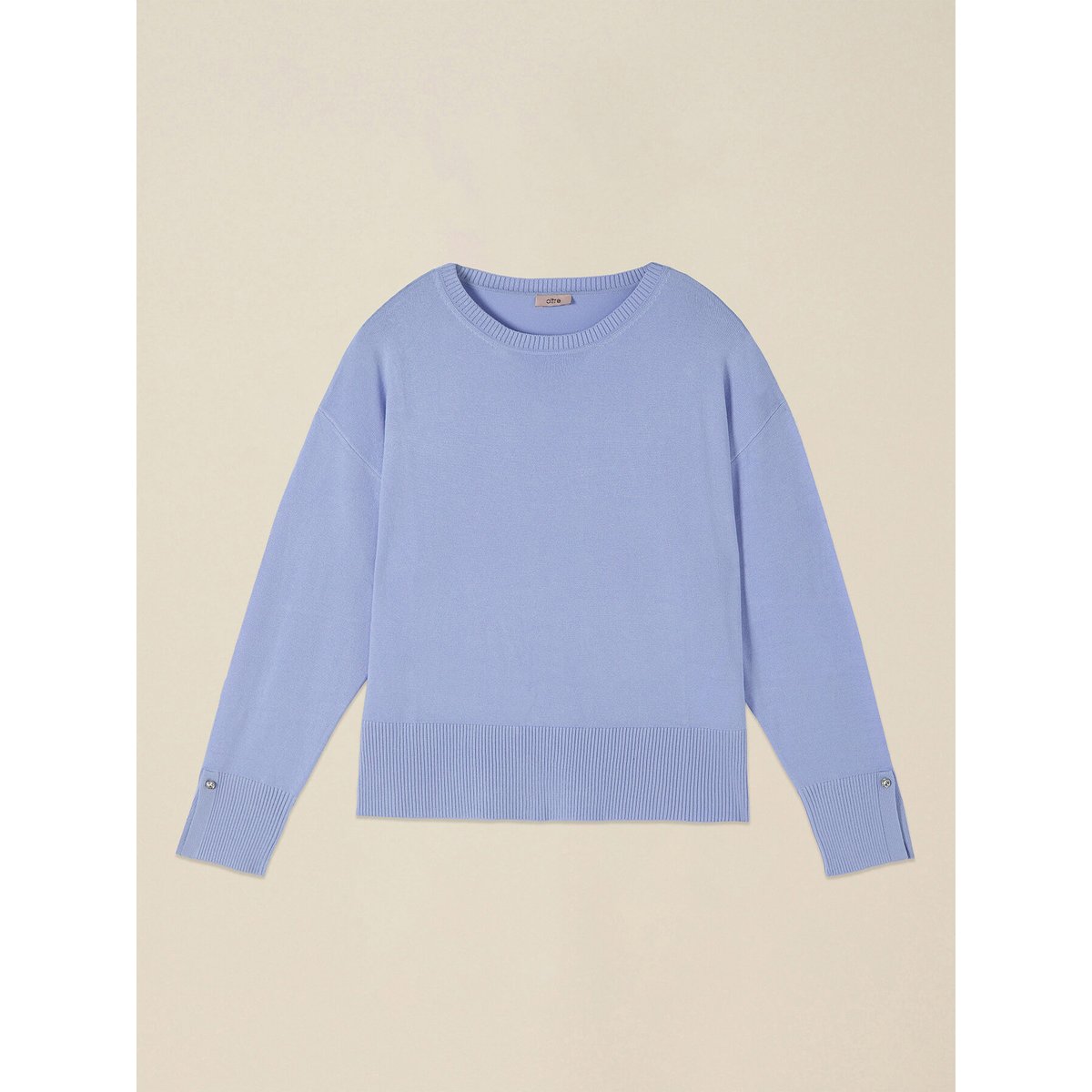 Pull avec boutons bijoux light - blue, OLTRE