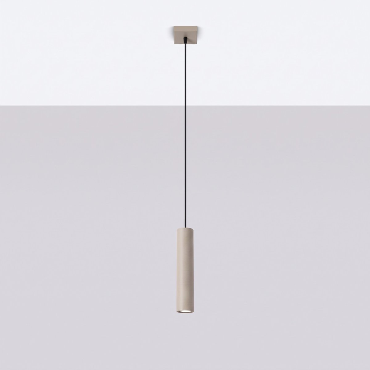 Suspension Acier Taupe GU10 1 Lagos taupe, EDEN