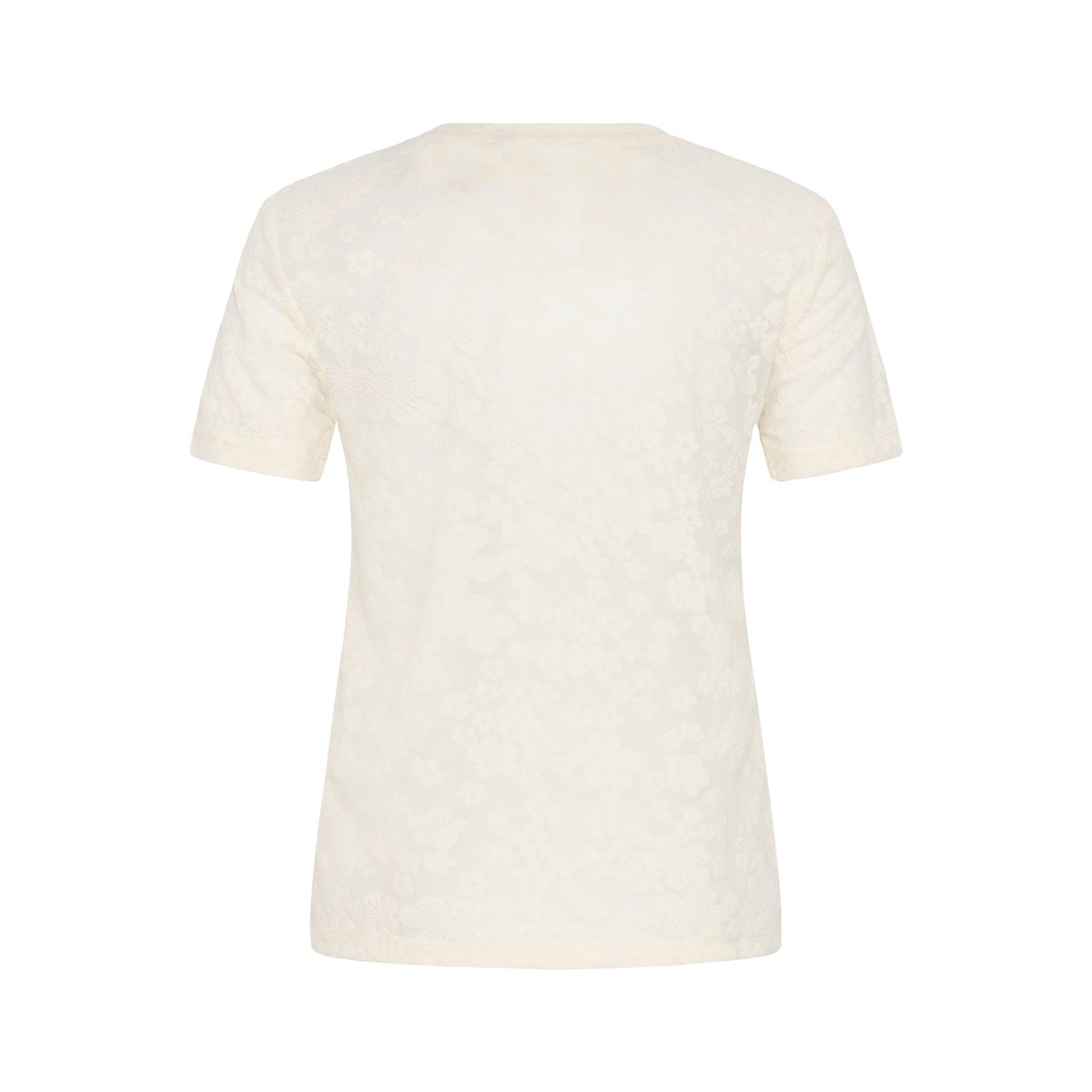 T-shirt blanc chalk cc., KAFFE