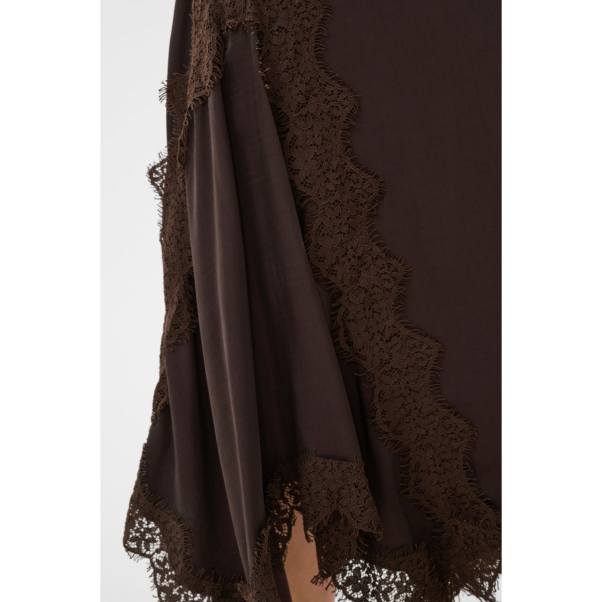 Jupe casual marron java, CREAM